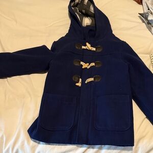 Cat & Jack Navy Hooded Pea Coat with Toggle Closures